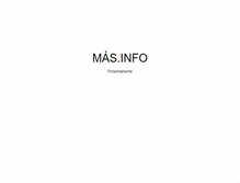 Tablet Screenshot of mas.info